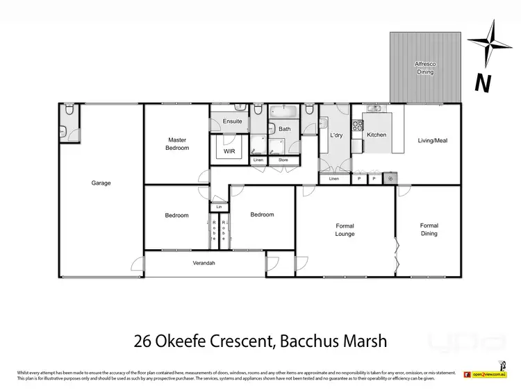Floorplan of Homely house listing, 26 O'Keefe Crescent, Bacchus Marsh VIC 3340