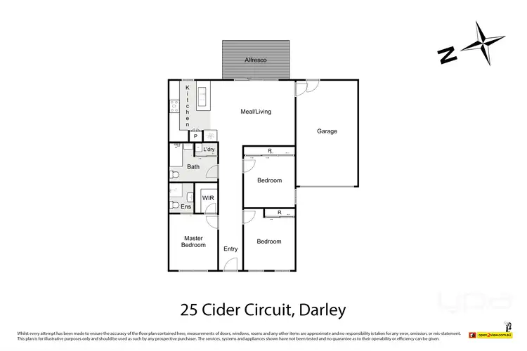 Floorplan of Homely house listing, 25 Cider Circuit, Darley VIC 3340