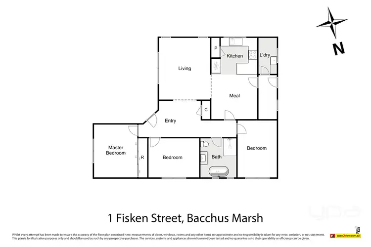 Floorplan of Homely house listing, 1 Fisken Street, Bacchus Marsh VIC 3340