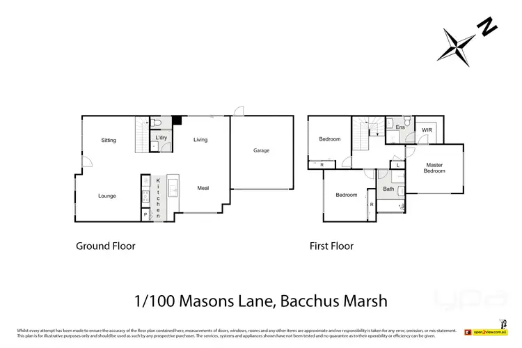 Floorplan of Homely townhouse listing, 1/100 Masons Lane, Bacchus Marsh VIC 3340