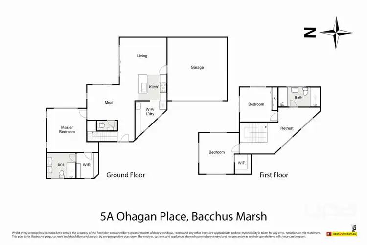 Floorplan of Homely townhouse listing, 5A O'Hagan Place, Bacchus Marsh VIC 3340