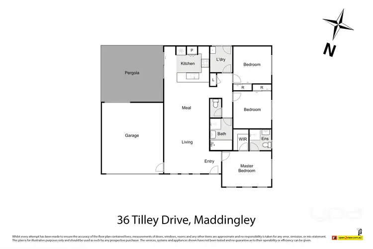 Floorplan of Homely house listing, 36 Tilley Drive, Maddingley VIC 3340