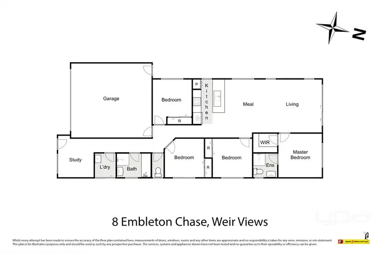 Floorplan of Homely house listing, 8 Embleton Chase, Weir Views VIC 3338
