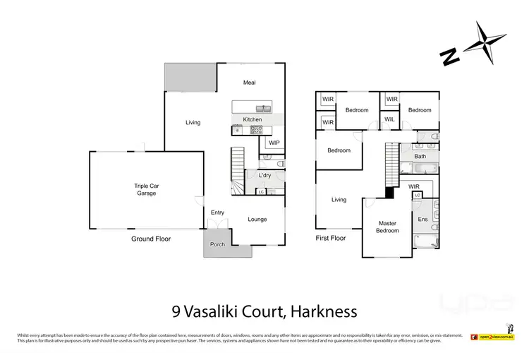 Floorplan of Homely house listing, 9 Vasaliki Court, Harkness VIC 3337