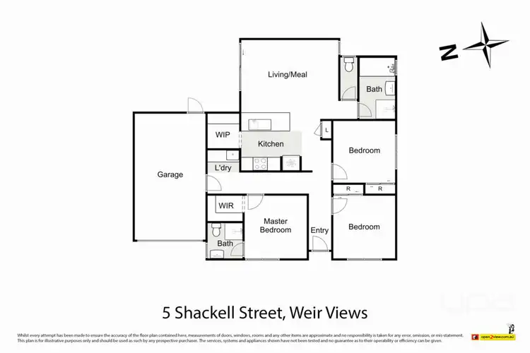Floorplan of Homely house listing, 5 Shackell Street, Weir Views VIC 3338