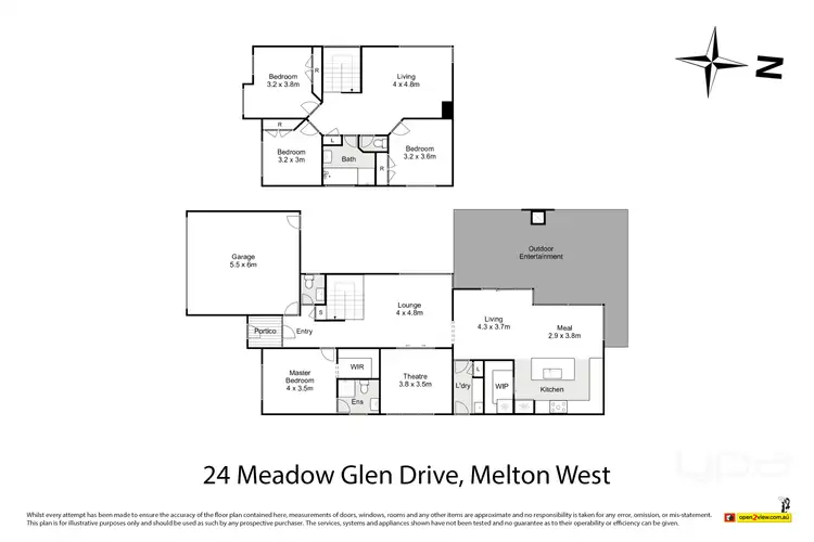 Floorplan of Homely house listing, 24 Meadow Glen Drive, Melton West VIC 3337