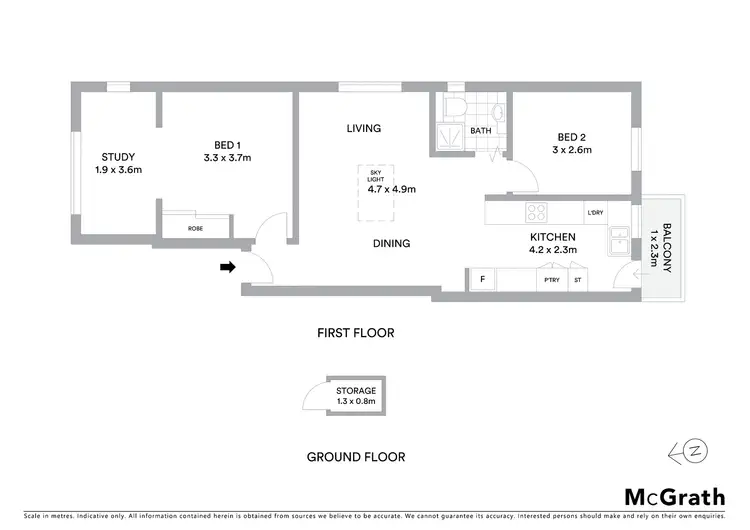 Floorplan of Homely apartment listing, 6/6 Carlton Street, Kensington NSW 2033