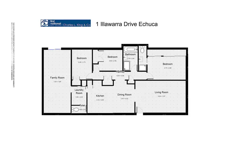 Floorplan of Homely house listing, 1 Illawarra Drive, Echuca VIC 3564