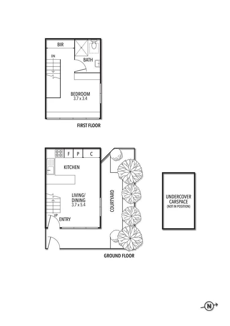 Floorplan of Homely apartment listing, 1/63 Edgar Street North, Glen Iris VIC 3146