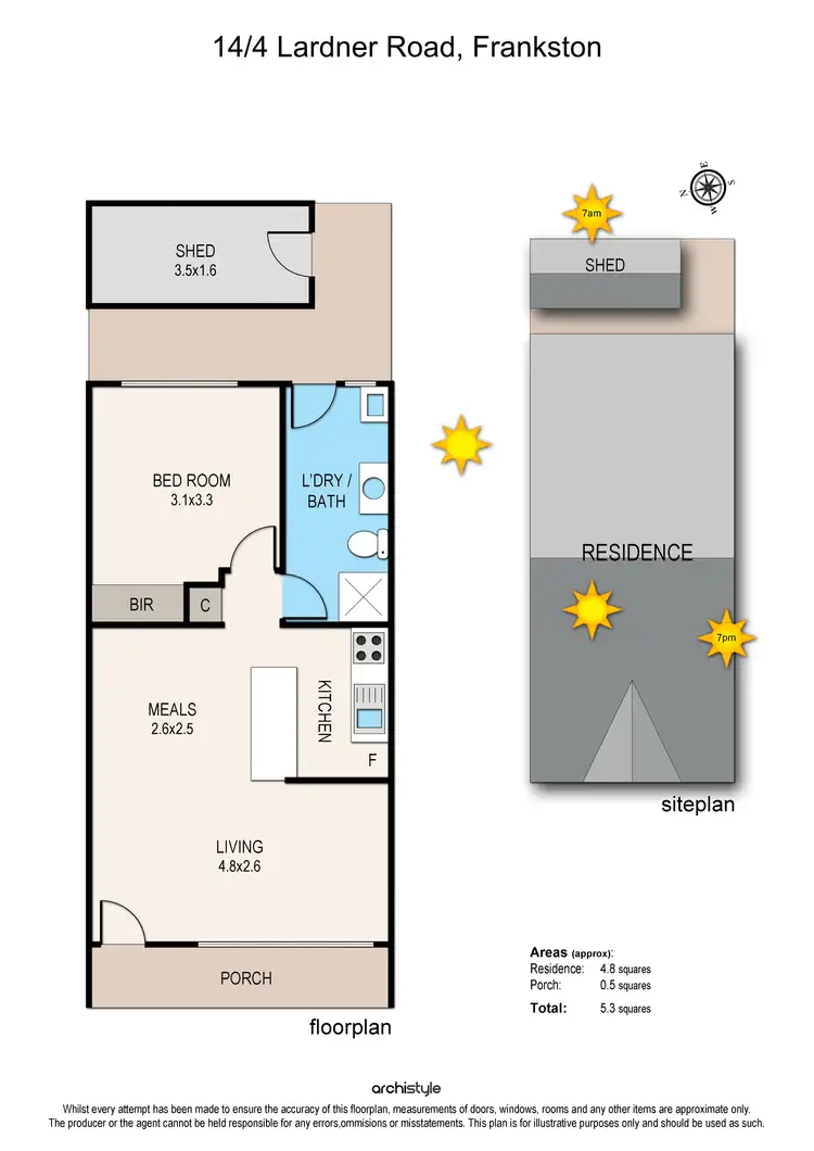 Floorplan of Homely unit listing, 14/4 Lardner Road, Frankston VIC 3199