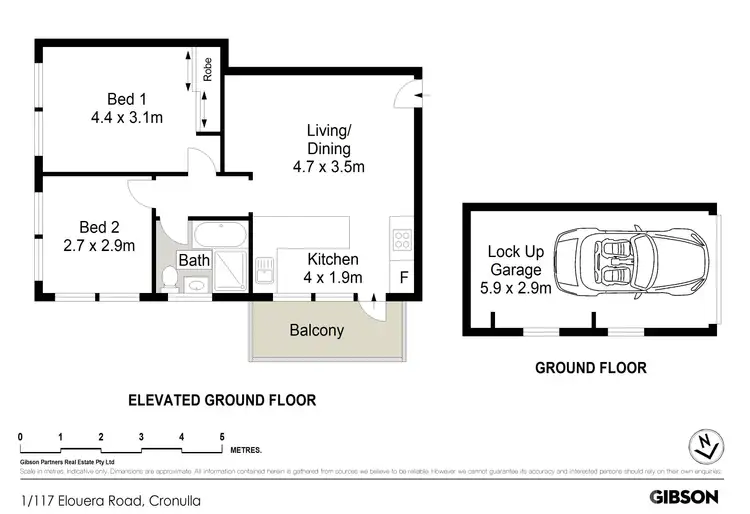 Floorplan of Homely apartment listing, 1/117 Elouera Road, Cronulla NSW 2230