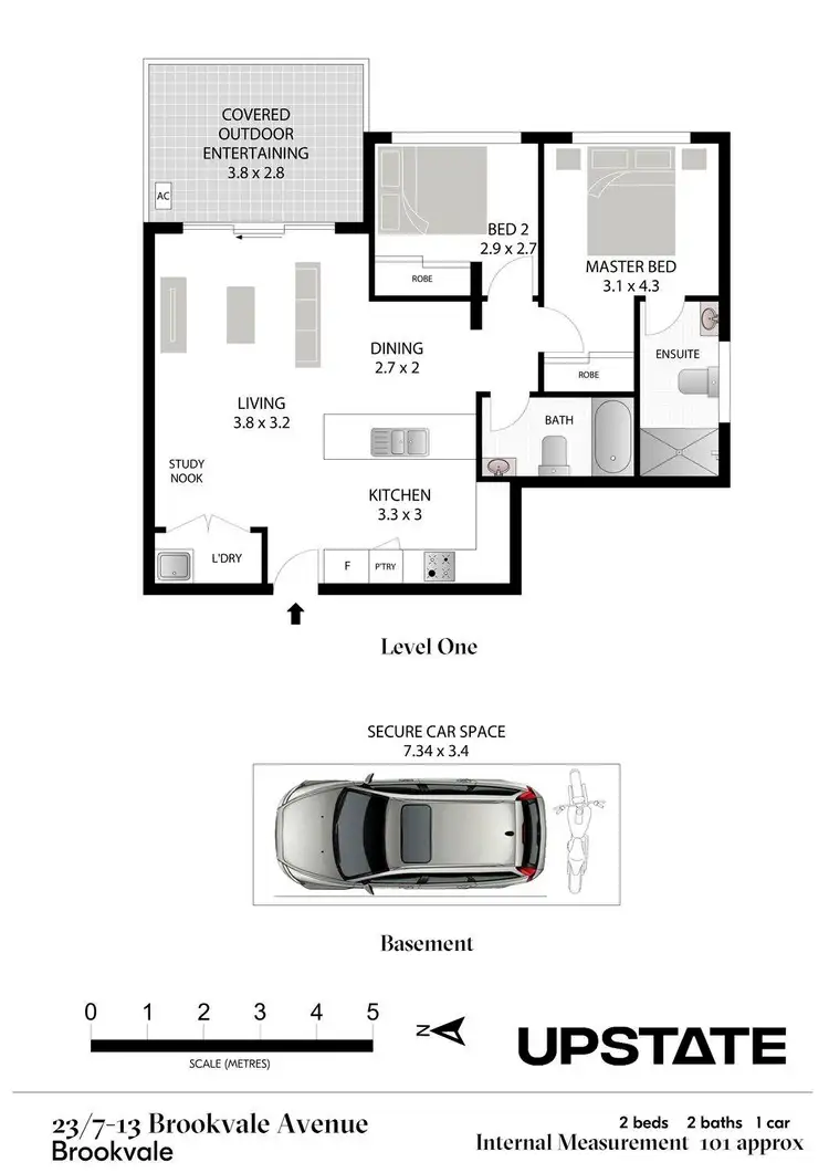 Floorplan of Homely unit listing, 23/7-13 Brookvale Avenue, Brookvale NSW 2100
