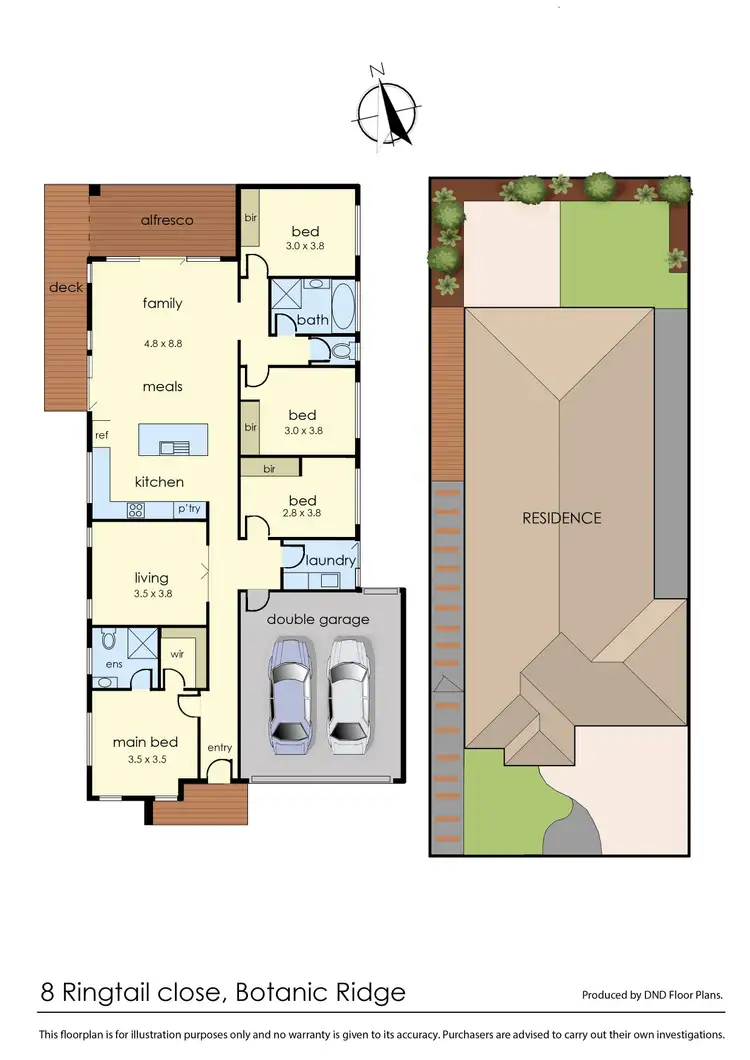Floorplan of Homely house listing, 8 Ringtail Close, Botanic Ridge VIC 3977