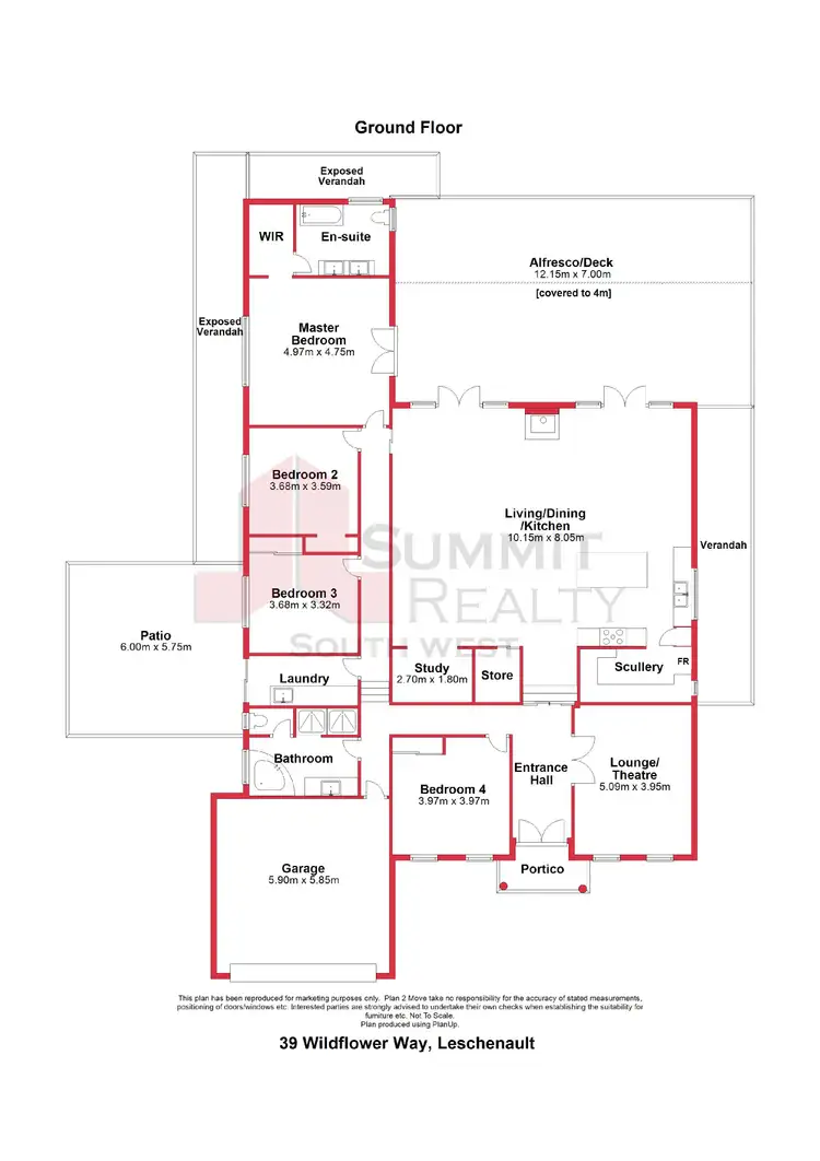 Floorplan of Homely house listing, 39 Wildflower Way, Leschenault WA 6233