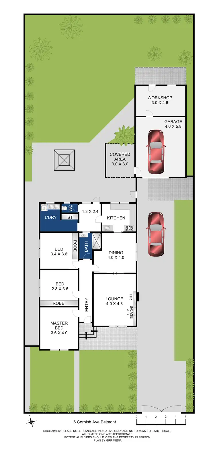 Floorplan of Homely house listing, 6 Cornish Avenue, Belmont VIC 3216
