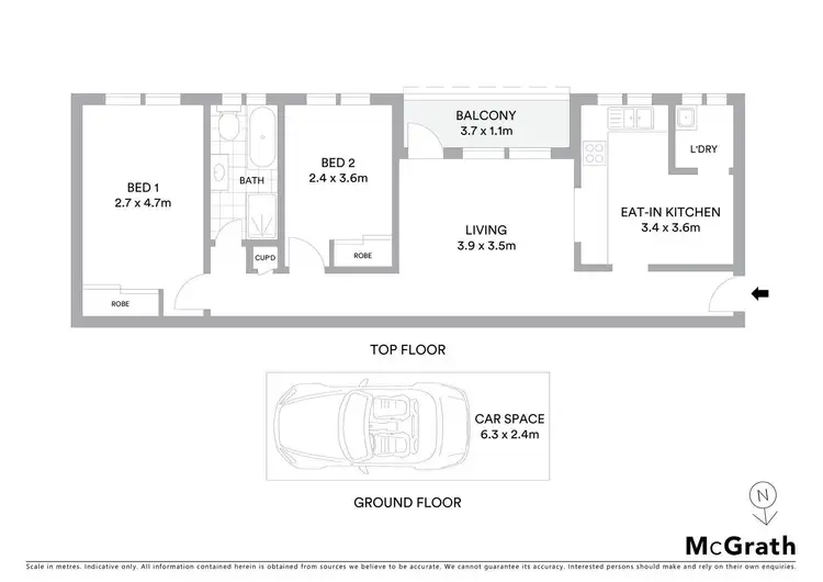 Floorplan of Homely apartment listing, 7/161 Croydon Avenue, Croydon Park NSW 2133