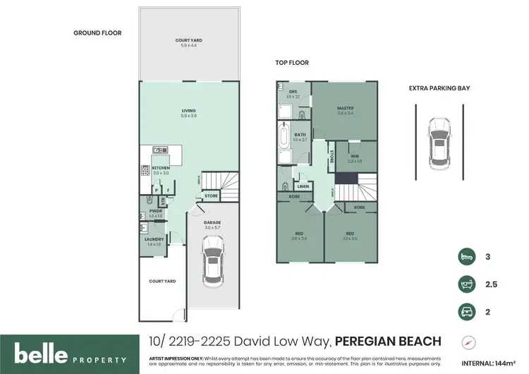 Floorplan of Homely unit listing, 10/2219-2225 David Low Way, Peregian Beach QLD 4573