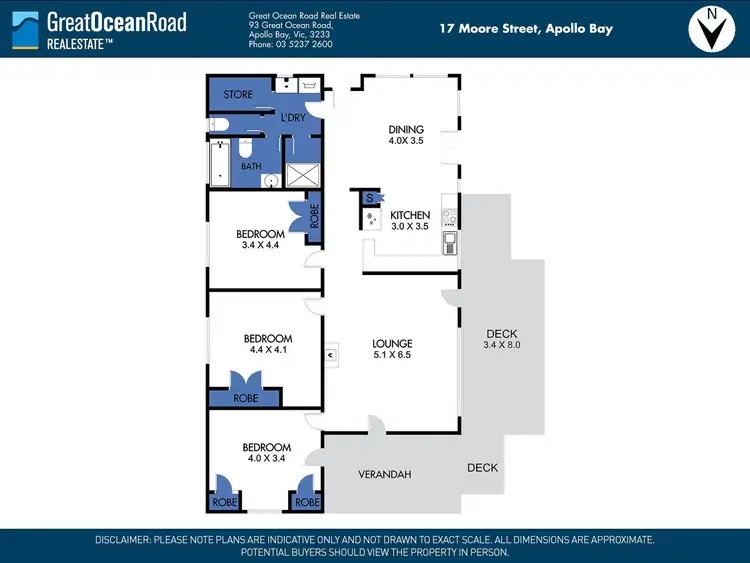Floorplan of Homely house listing, 17 Moore Street, Apollo Bay VIC 3233