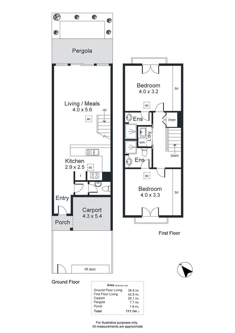 Floorplan of Homely house listing, 20A Bower Street, North Adelaide SA 5006