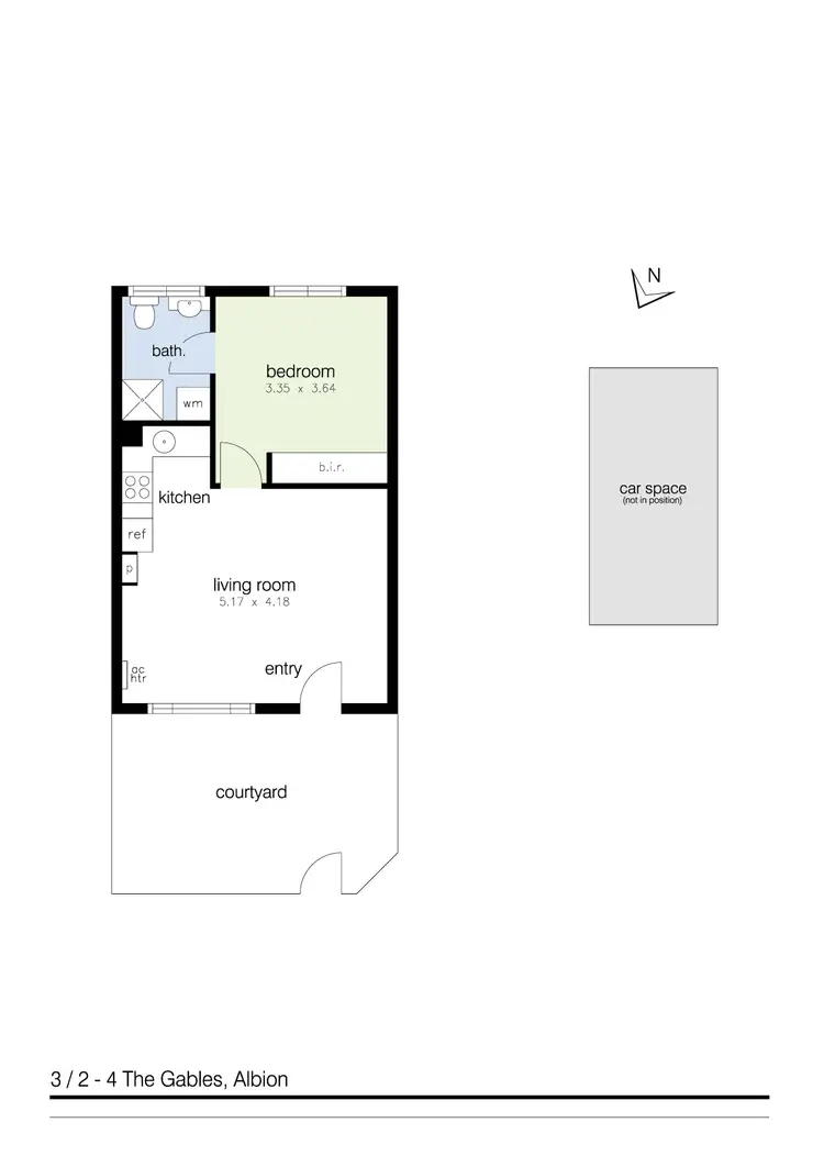Floorplan of Homely apartment listing, 3/2-4 The Gables, Albion VIC 3020