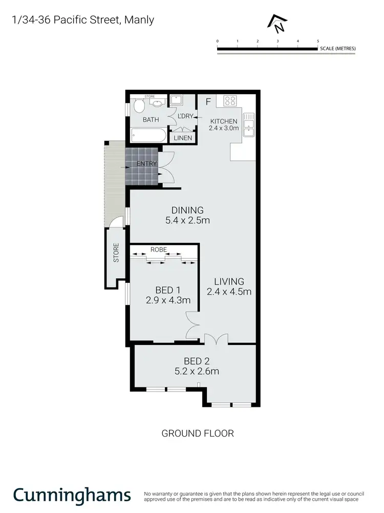 Floorplan of Homely apartment listing, 1/34 Pacific Street, Manly NSW 2095
