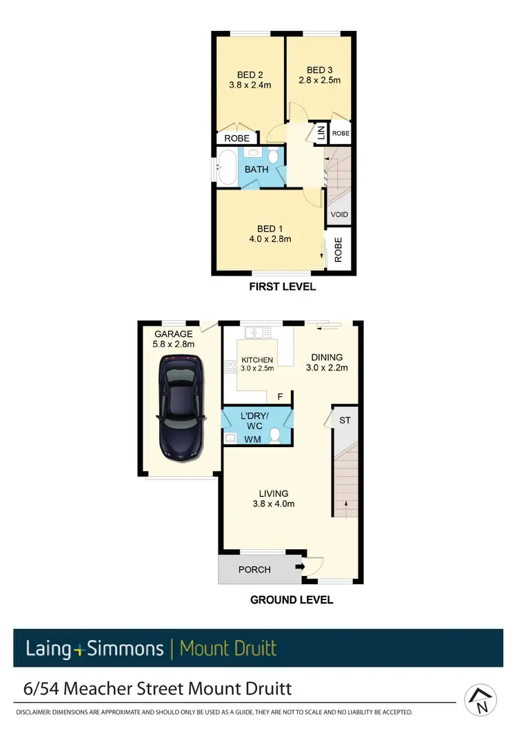 Floorplan of Homely townhouse listing, 6/54 Meacher Street, Mount Druitt NSW 2770