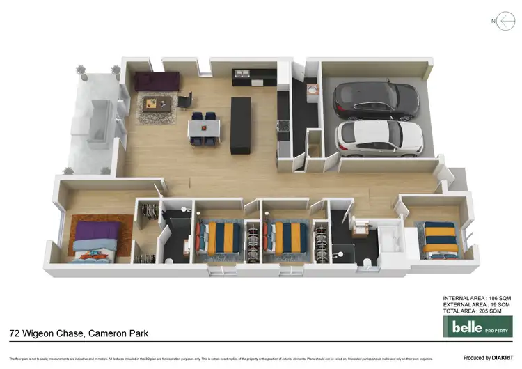 Floorplan of Homely house listing, 72 Wigeon Chase, Cameron Park NSW 2285
