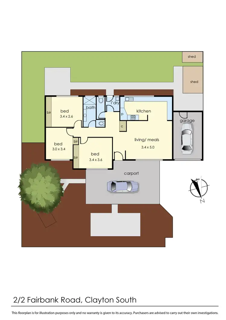Floorplan of Homely unit listing, 2/2 Fairbank Road, Clayton South VIC 3169