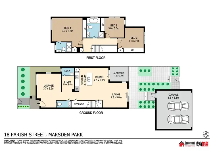 Floorplan of Homely townhouse listing, 18 Parish Street, Marsden Park NSW 2765