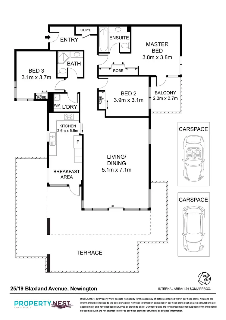 Floorplan of Homely apartment listing, 25/19 Blaxland Avenue, Newington NSW 2127