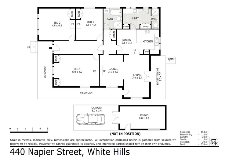 Floorplan of Homely house listing, 440 Napier Street, White Hills VIC 3550