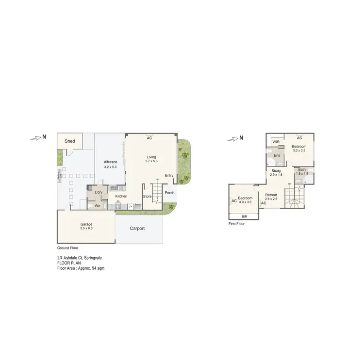 Floorplan of Homely unit listing, 2/4 Ashdale Court, Springvale VIC 3171