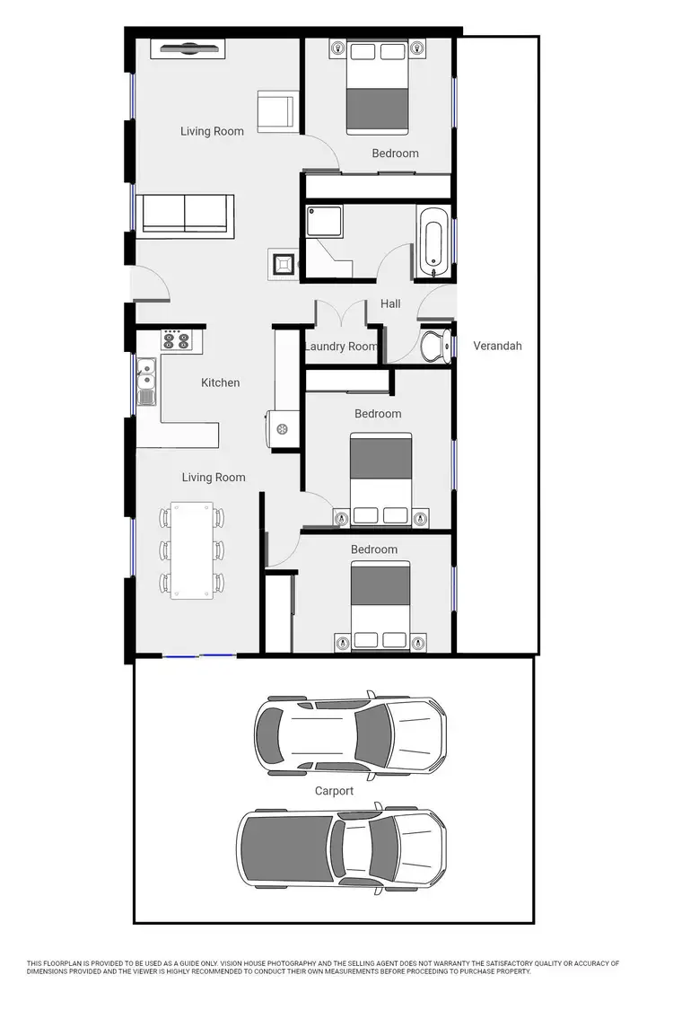 Floorplan of Homely house listing, 5 Mellis Street, Red Cliffs VIC 3496