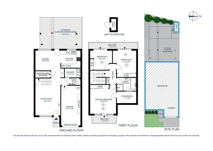 Floorplan of Homely townhouse listing, 18/307 Flushcombe Road, Blacktown NSW 2148