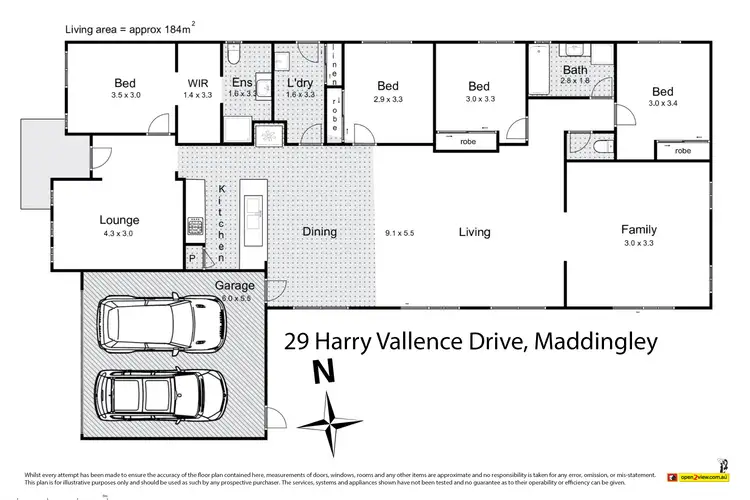 Floorplan of Homely house listing, 29 Harry Vallence Drive, Maddingley VIC 3340