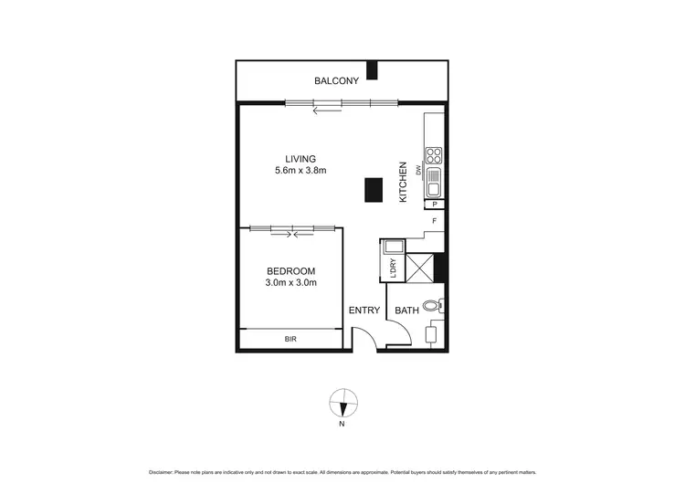 Floorplan of Homely apartment listing, 405/187 Boundary Road, North Melbourne VIC 3051