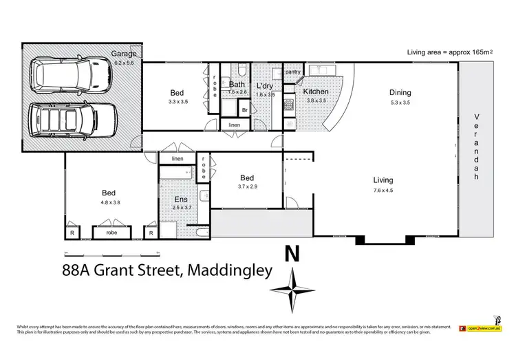 Floorplan of Homely house listing, 88A Grant Street, Bacchus Marsh VIC 3340