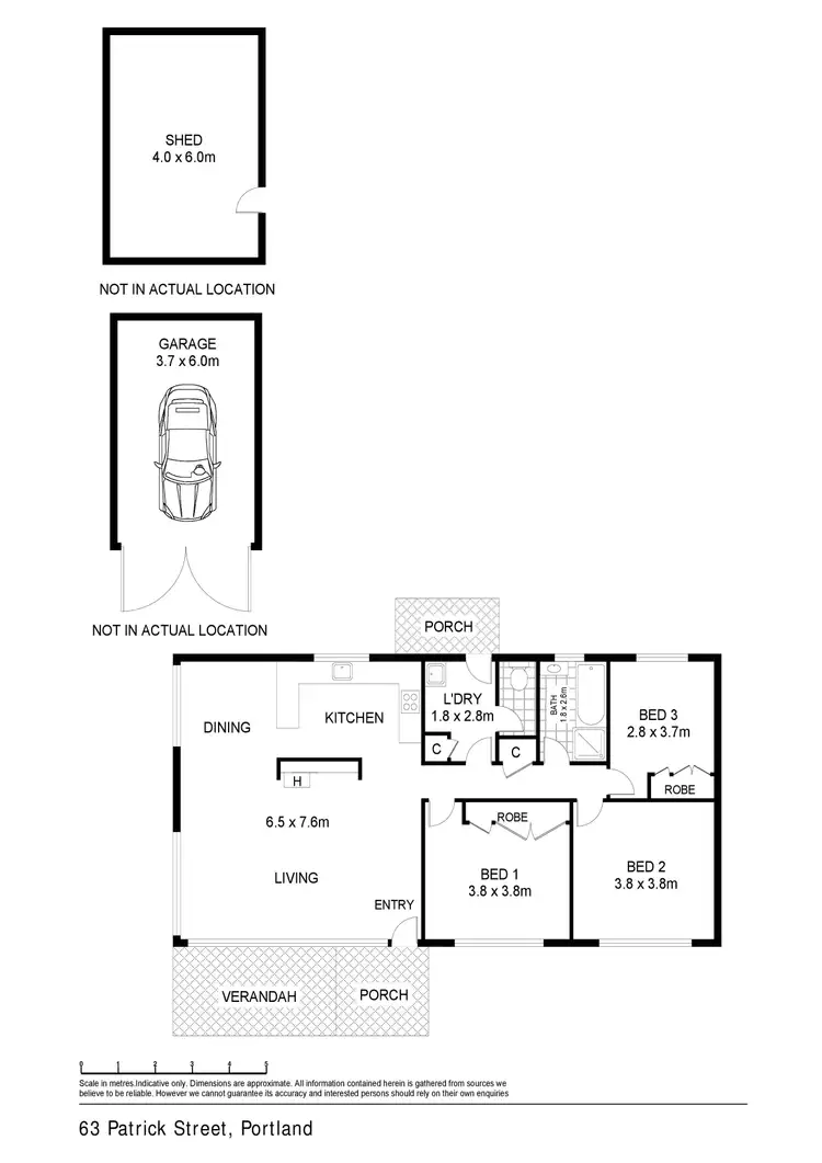 Floorplan of Homely house listing, 63 Patrick Street, Portland VIC 3305