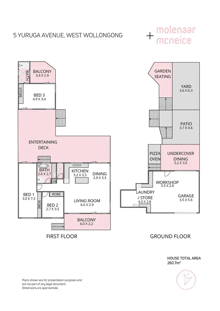 Floorplan of Homely house listing, 5 Yuruga Avenue, West Wollongong NSW 2500