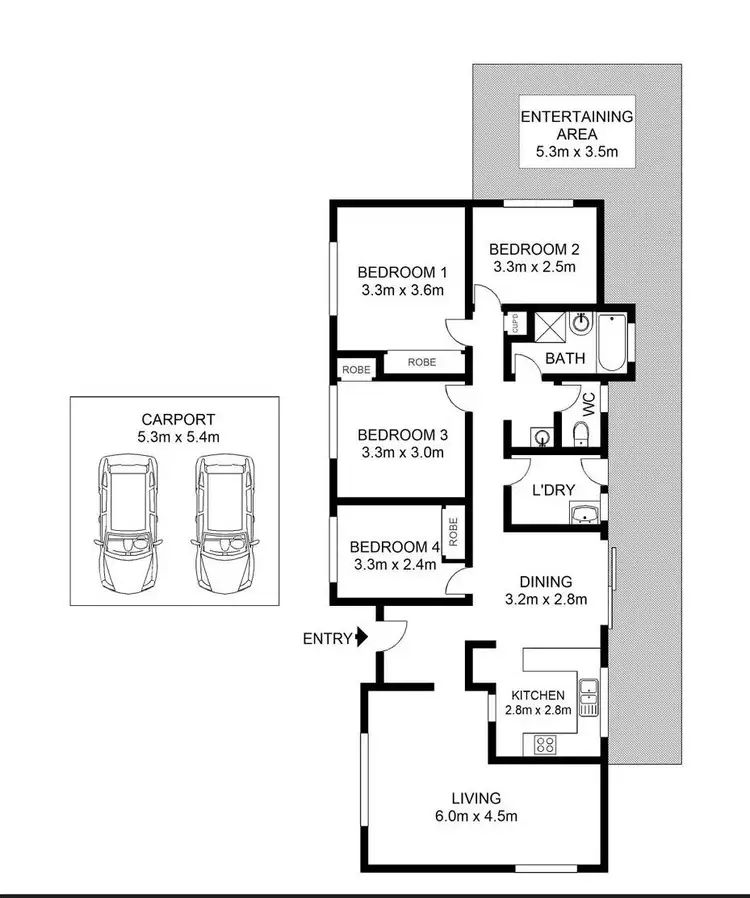 Floorplan of Homely house listing, 4 Kilby Street, Crestmead QLD 4132