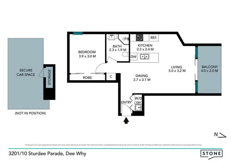 Floorplan of Homely unit listing, 3201/10 Sturdee Parade, Dee Why NSW 2099