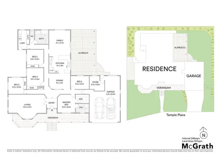 Floorplan of Homely house listing, 3 Temple Place, Frenchville QLD 4701