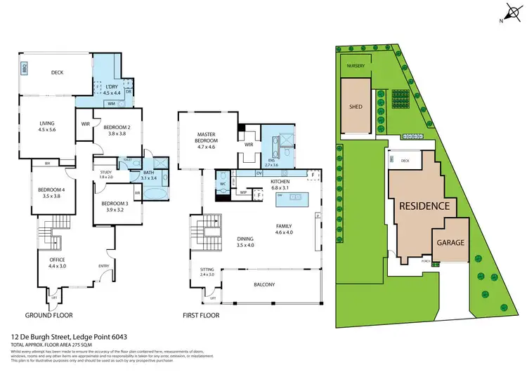 Floorplan of Homely house listing, 12 De Burgh Street, Ledge Point WA 6043