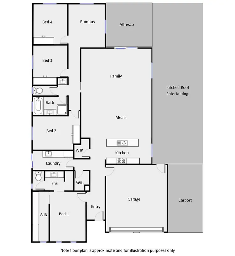 Floorplan of Homely house listing, 112 Indi Avenue, Red Cliffs VIC 3496