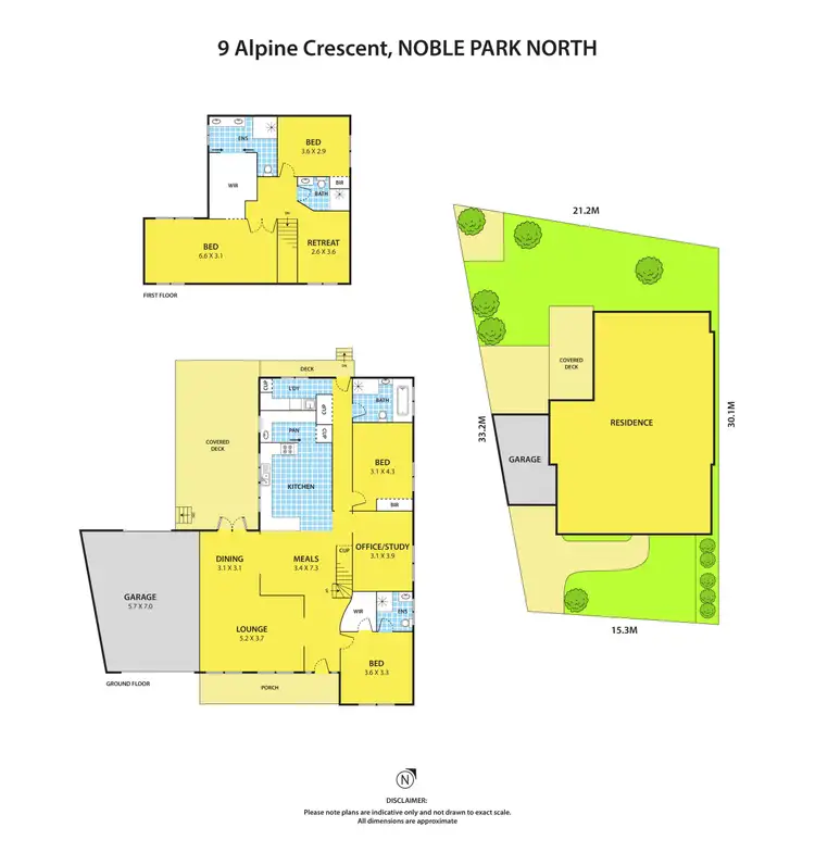 Floorplan of Homely house listing, 9 Alpine Crescent, Noble Park North VIC 3174