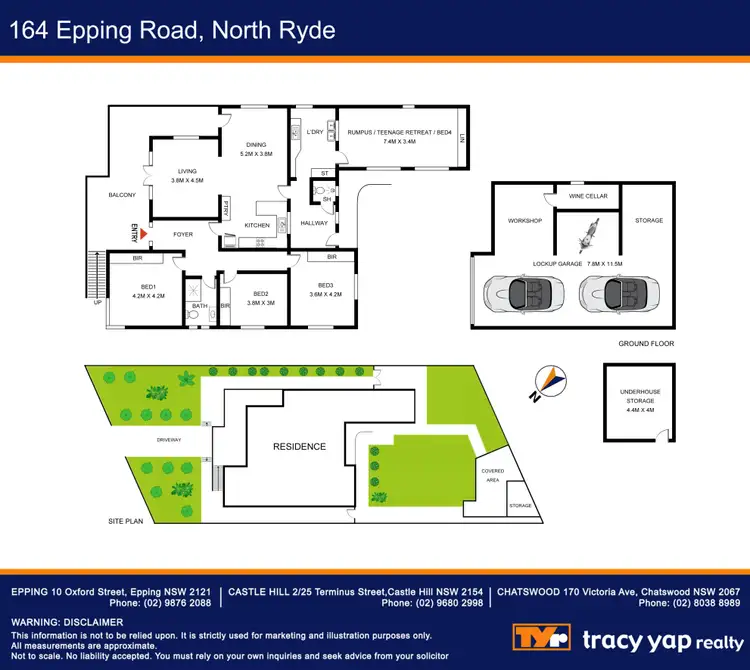 Floorplan of Homely house listing, 164 Epping Road, North Ryde NSW 2113