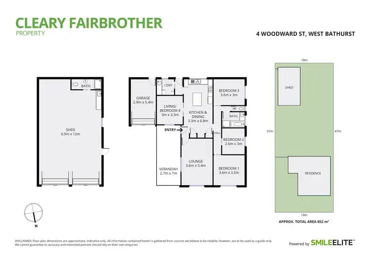 Floorplan of Homely house listing, 4 Woodward Street, West Bathurst NSW 2795