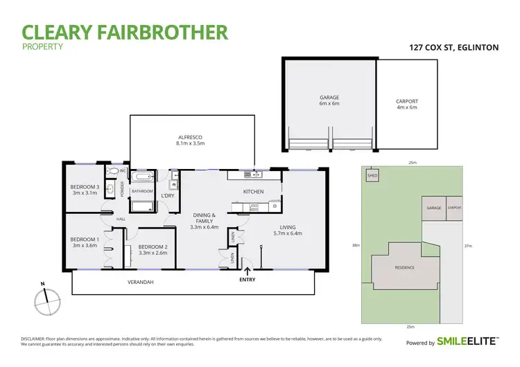 Floorplan of Homely house listing, 127 Cox Street, Eglinton NSW 2795