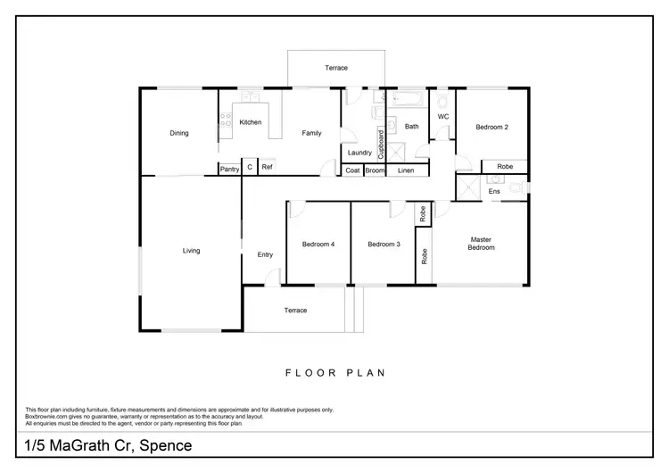 Floorplan of Homely house listing, 1/5 Magrath Crescent, Spence ACT 2615