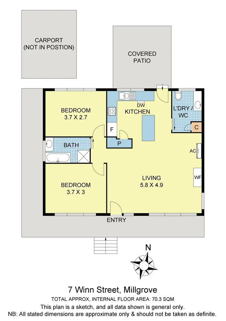 Floorplan of Homely house listing, 7 Winn Street, Millgrove VIC 3799